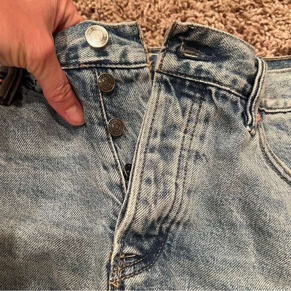 Free People Cutoff Jean Shorts - Picture 3 of 5